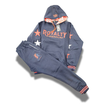 Navy w/Red Hoodie /Jogger Set