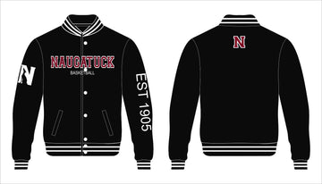 Exclusive Collab Varsity Jacket W/Chenille Lettering - Naugatuck HS-Royalty Apparel