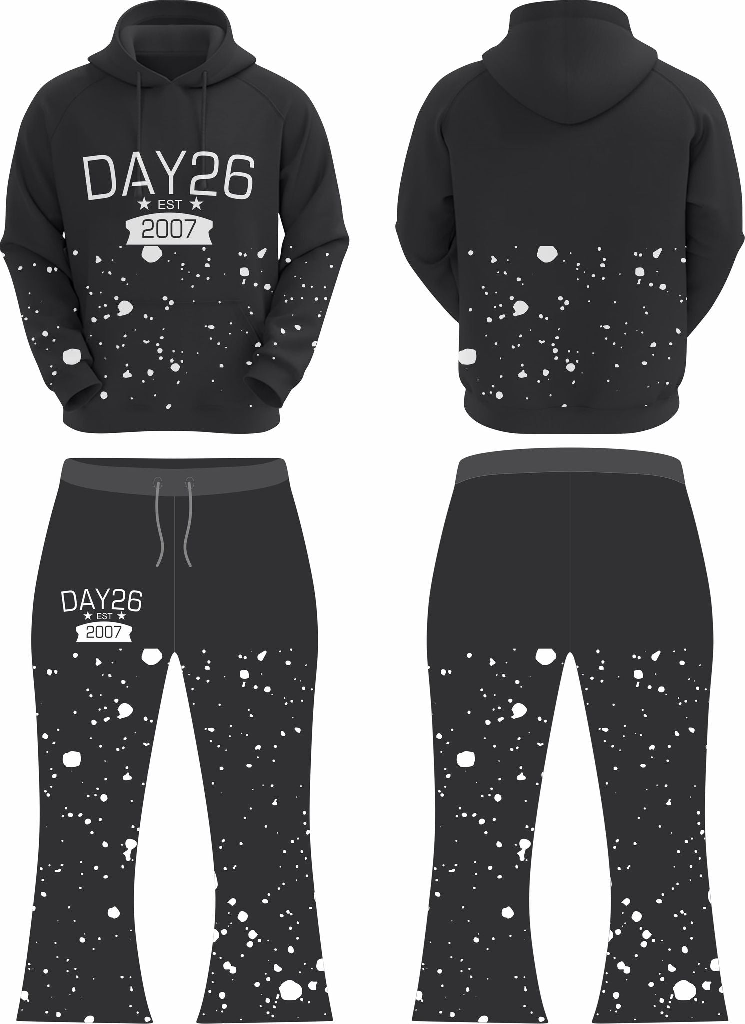 Day26 Ladies Painted Jogger Sweatsuit